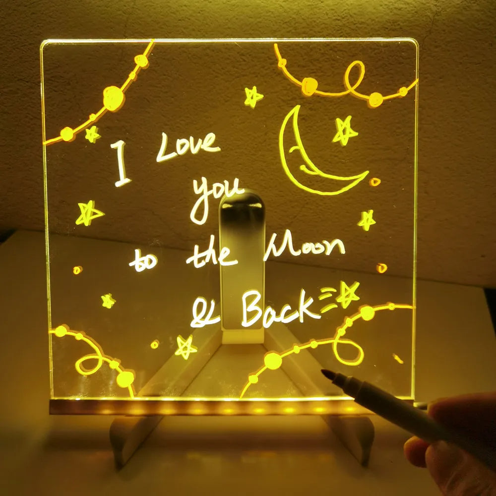 Light Up Acrylic Message Board